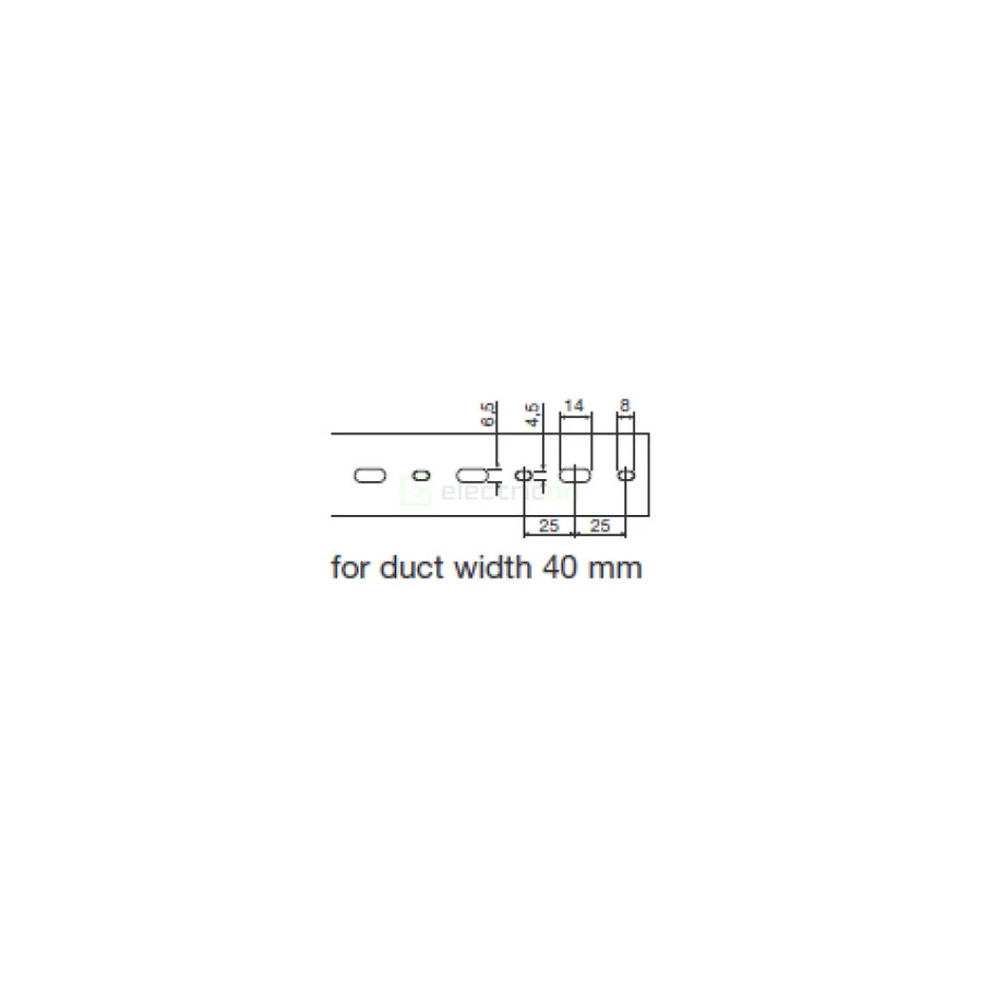 Canal cablu Hager HA760040 60x40mm fără halogen PC-ABS gri