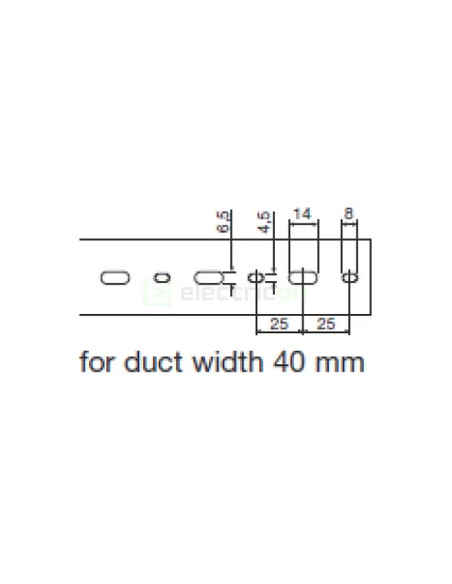 Canal cablu Hager HA760040 60x40mm fără halogen PC-ABS gri
