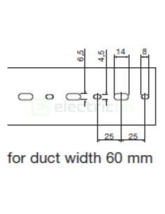 Canal cablu Hager HA760060 60x60mm fără halogen PC-ABS gri 2