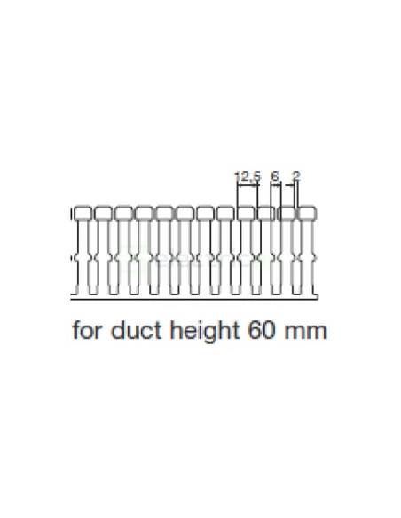 Canal cablu Hager HA760060 60x60mm fără halogen PC-ABS gri