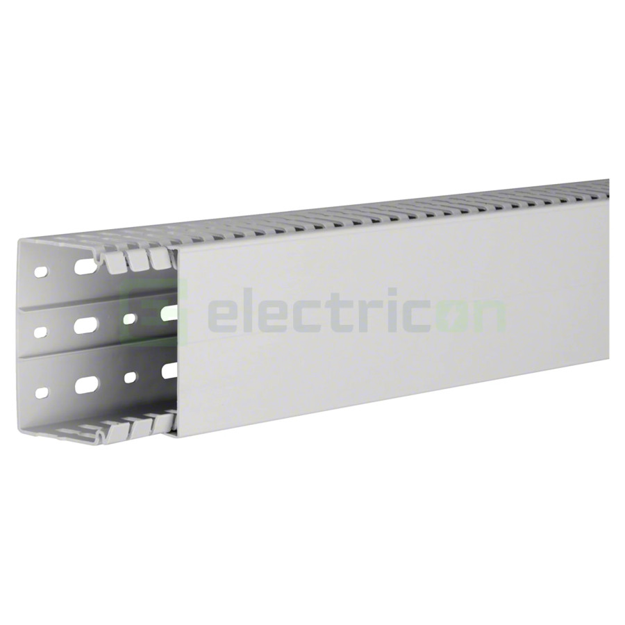 Canal cablu Hager HA760080 60x80mm fără halogen PC-ABS gri