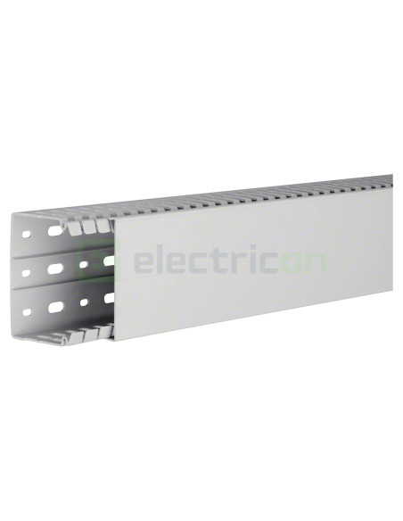 Canal cablu Hager HA760080 60x80mm fără halogen PC-ABS gri