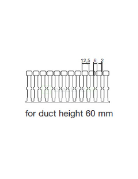 Canal cablu Hager HA760080 60x80mm fără halogen PC-ABS gri