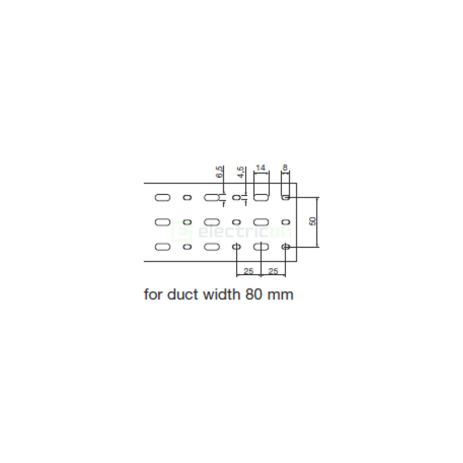 Canal cablu Hager HA760080 60x80mm fără halogen PC-ABS gri