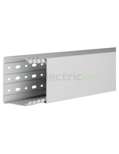 Canal cablu Hager HA780100 80x100mm fără halogen PC-ABS gri