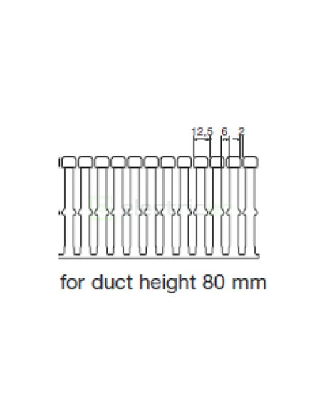 Canal cablu Hager HA780100 80x100mm fără halogen PC-ABS gri