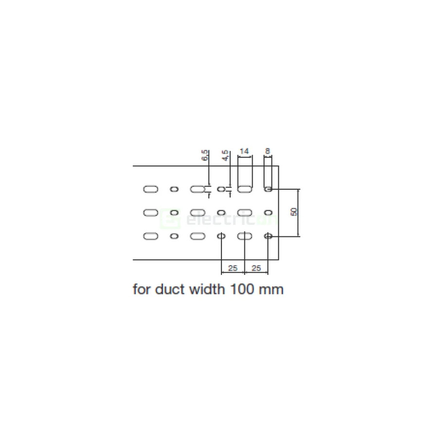 Canal cablu Hager HA780100 80x100mm fără halogen PC-ABS gri