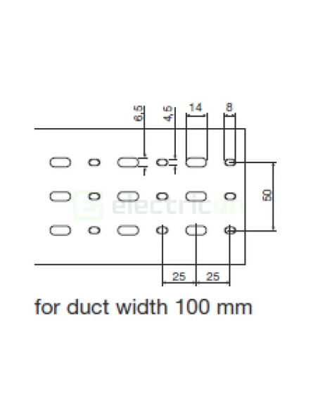 Canal cablu Hager HA780100 80x100mm fără halogen PC-ABS gri