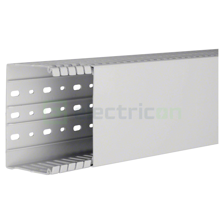 Canal cablu Hager HA780120 80x120mm fără halogen PC-ABS gri