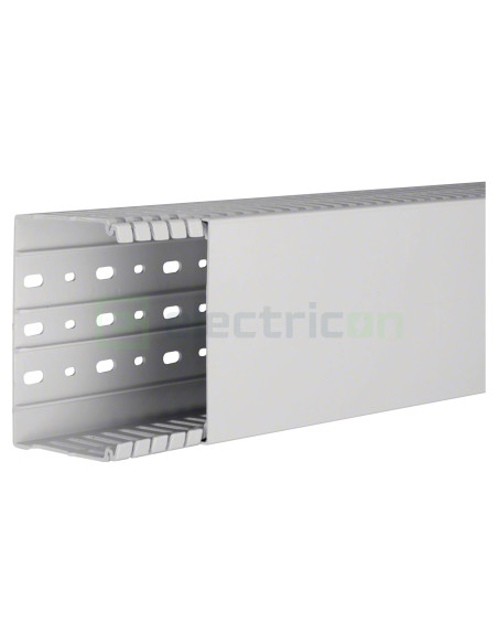 Canal cablu Hager HA780120 80x120mm fără halogen PC-ABS gri