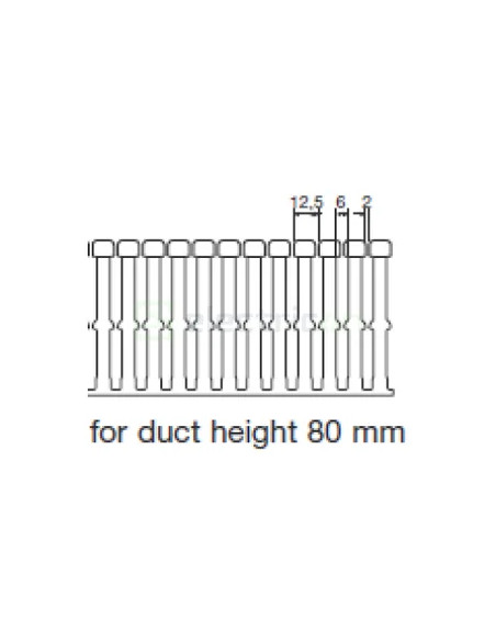 Canal cablu Hager HA780120 80x120mm fără halogen PC-ABS gri