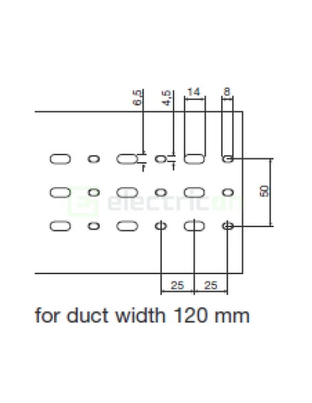 Canal cablu Hager HA780120 80x120mm fără halogen PC-ABS gri