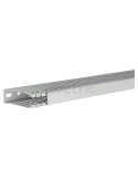 Canal cablu pieptene PVC/ABS HA7 - 80x25 mm - fără halogen, gri deschis - Hager, HA780025