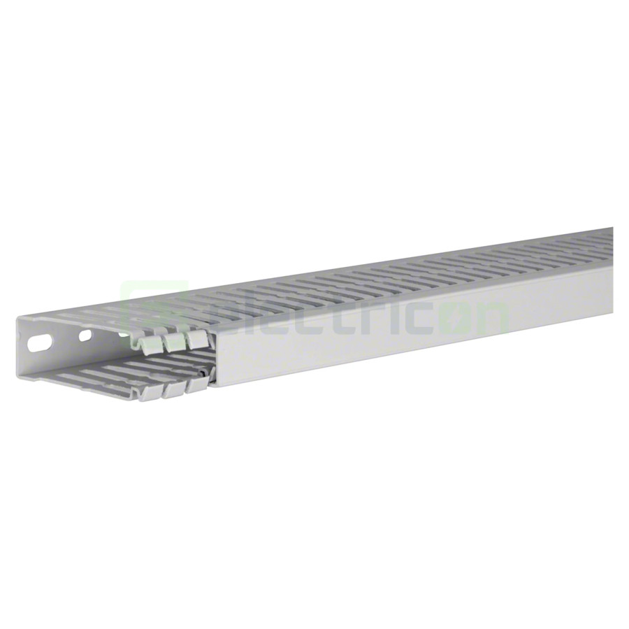 Canal cablu Hager HA780025 80x25mm fără halogen PC-ABS gri