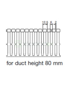 Canal cablu Hager HA780025 80x25mm fără halogen PC-ABS gri 2