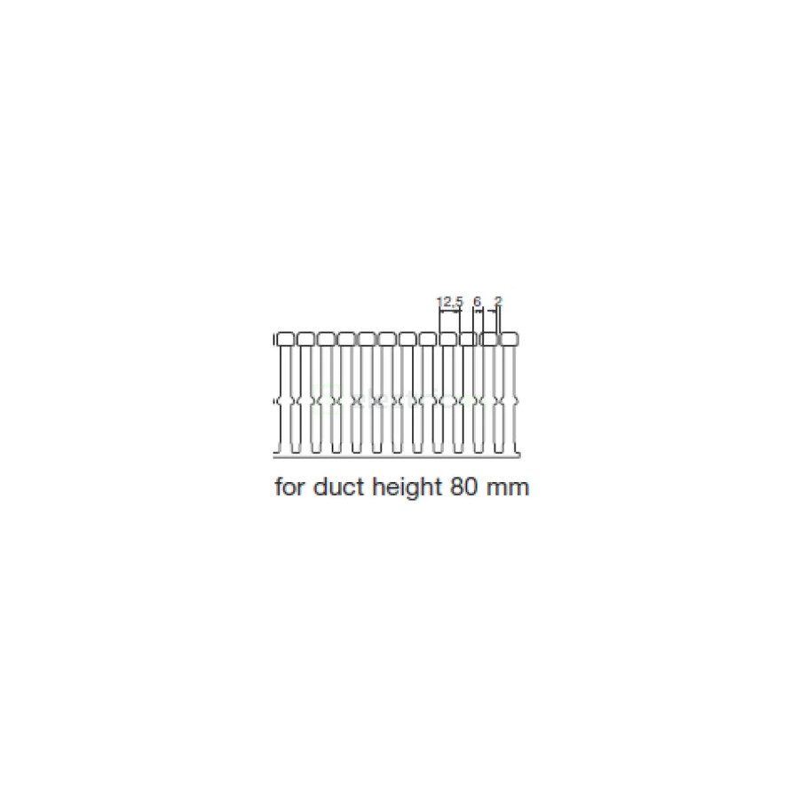 Canal cablu Hager HA780025 80x25mm fără halogen PC-ABS gri