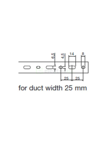 Canal cablu Hager HA780025 80x25mm fără halogen PC-ABS gri