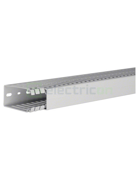 Canal cablu Hager HA780040 80x40mm fără halogen PC-ABS gri