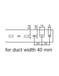 Canal cablu Hager HA780040 80x40mm fără halogen PC-ABS gri 2