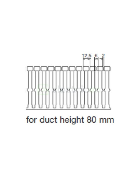 Canal cablu Hager HA780040 80x40mm fără halogen PC-ABS gri