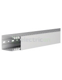 Canal cablu pieptene PVC/ABS HA7 - 80x60 mm - fără halogen, gri deschis - Hager, HA780060