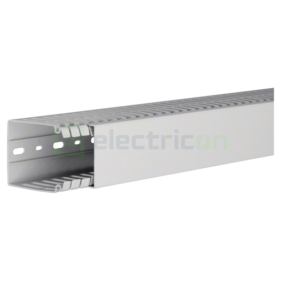 Canal cablu Hager HA780060 80x60mm fără halogen PC-ABS gri