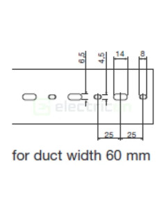 Canal cablu Hager HA780060 80x60mm fără halogen PC-ABS gri 2
