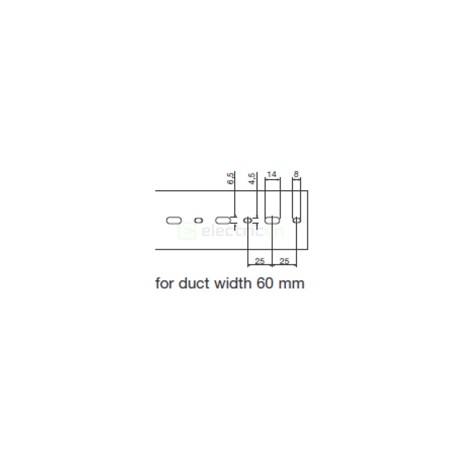Canal cablu Hager HA780060 80x60mm fără halogen PC-ABS gri