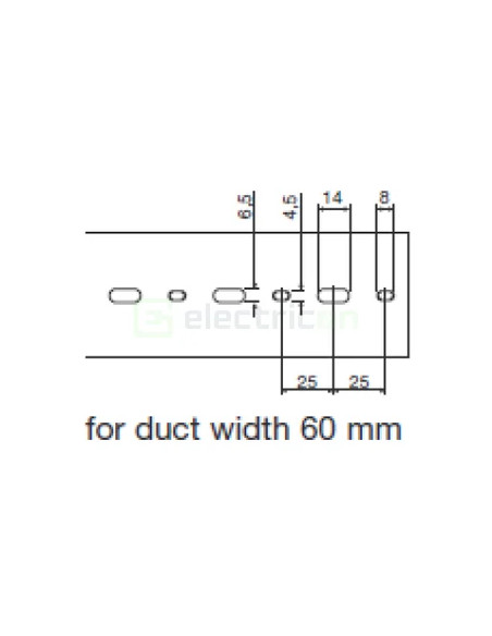 Canal cablu Hager HA780060 80x60mm fără halogen PC-ABS gri