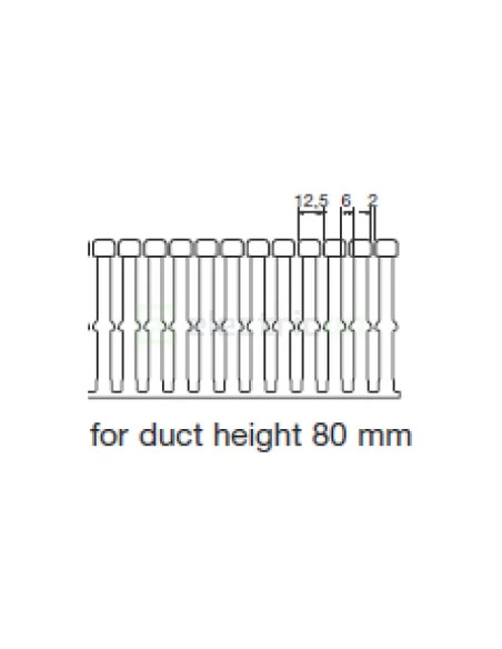 Canal cablu Hager HA780060 80x60mm fără halogen PC-ABS gri