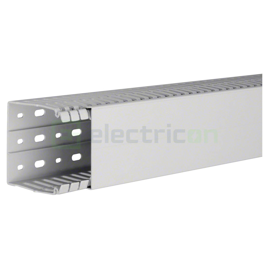 Canal cablu Hager HA780080 80x80mm fără halogen PC-ABS gri