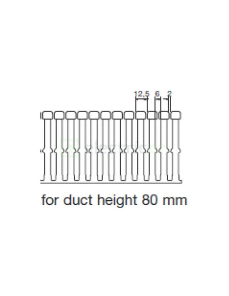 Canal cablu Hager HA780080 80x80mm fără halogen PC-ABS gri