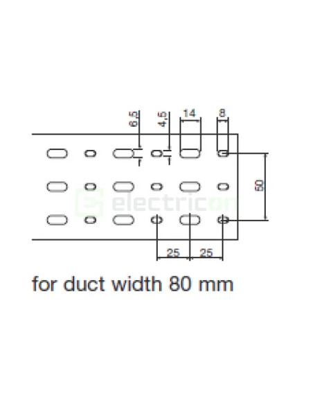 Canal cablu Hager HA780080 80x80mm fără halogen PC-ABS gri