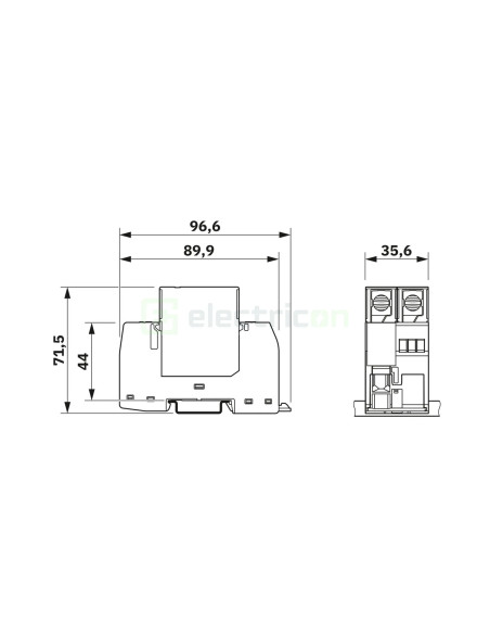 Descărcător Phoenix Contact 1466738 SP-EE-VAL-T2-335-1+1-UT monofazat tip 2 335V AC L1/N/PE plug-in modular