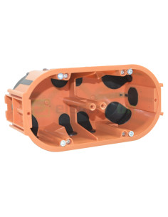 Doză aparataj dublă Pawbol A.0092K Ø2x68 adâncime 60mm încastrată