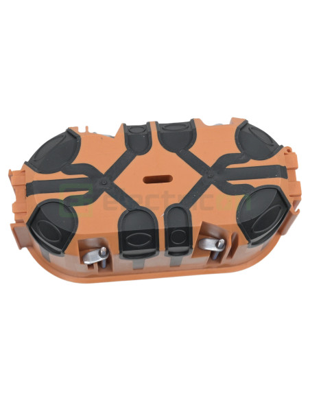 Doză aparataj dublă Pawbol A.0092K Ø2x68 adâncime 60mm încastrată