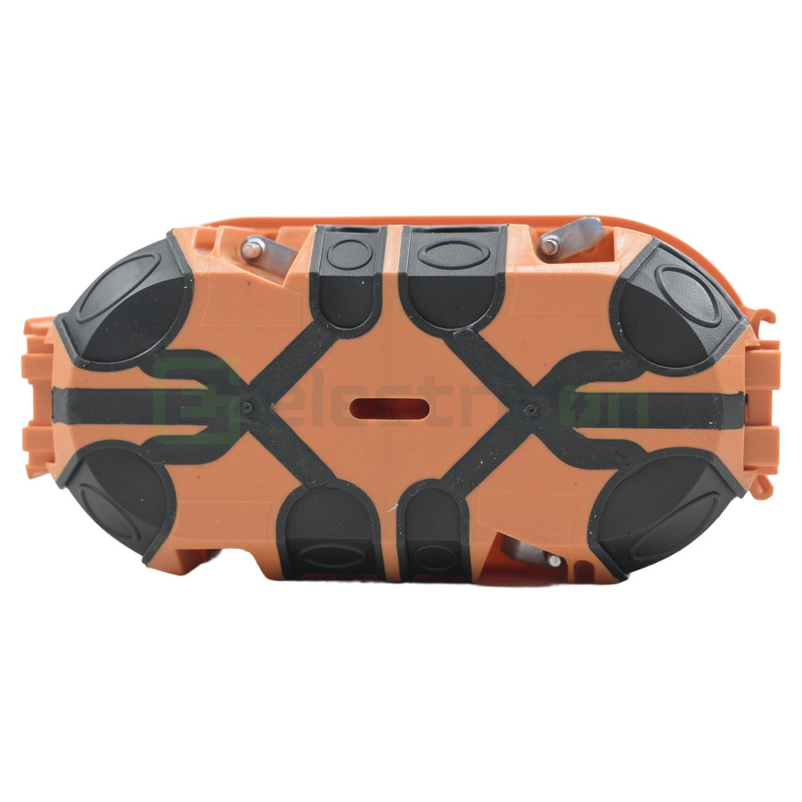 Doză aparataj dublă Pawbol A.0092K Ø2x68 adâncime 60mm încastrată