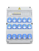 Tablou organizare șantier monofazat - precablat - 15xshucko 16A 230V cu loc siguranțe 11M IP54 - ETI 001105377