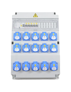 Tablou Șantier Monofazic 15xSchuko IP54 ETI 001105377