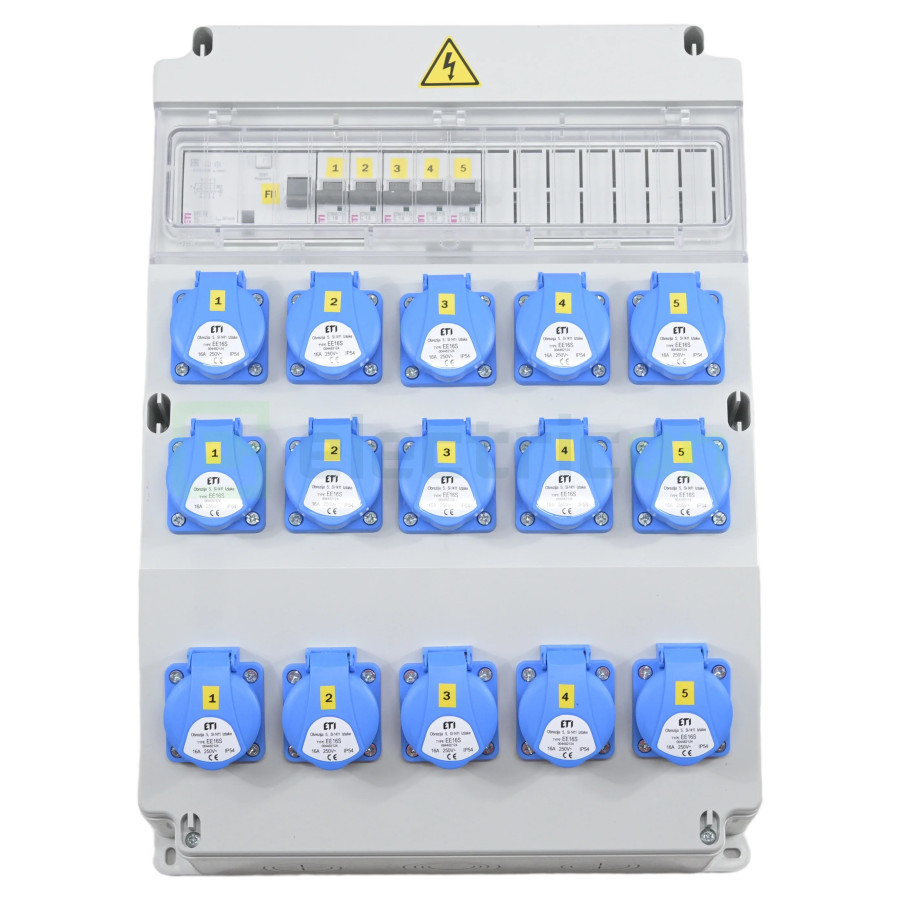 Tablou Șantier Monofazic 15xSchuko IP54 ETI 001105377