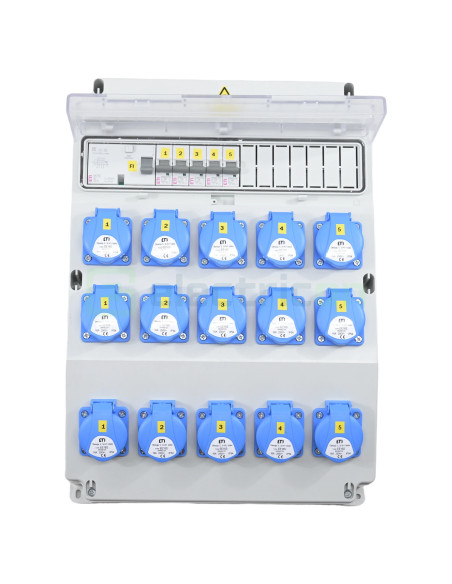 Tablou Șantier Monofazic 15xSchuko IP54 ETI 001105377