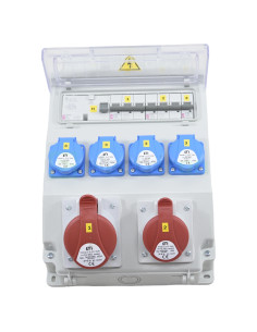 Tablou Șantier Trifazic 4xSchuko + 2xCEE IP54 ETI 001105262 2