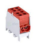 Clemă de derivație Cu-Al 2P 2 conexiuni (2x25mm²) roșu - Tracon Electric FLECU-25-16-2P