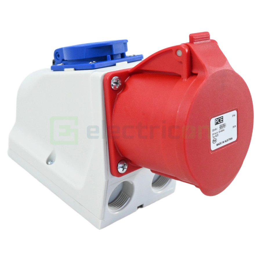 Priză Industrială Combinată 32A 400V CEE+Schuko Schrack