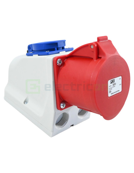 Priză Industrială Combinată 32A 400V CEE+Schuko Schrack