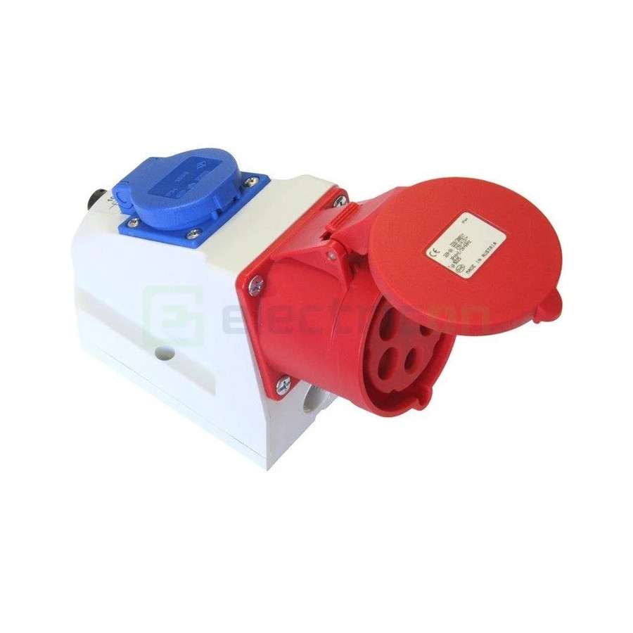 Priză Industrială Combinată 32A 400V CEE+Schuko Schrack