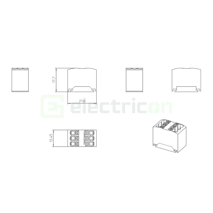 Bloc Distribuție PTFIX 6x1,5 Roz Phoenix Contact 3002787