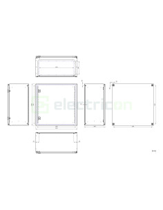 Cutie Metalică Schrack WSA6060300 IP66 600x600x300mm 2