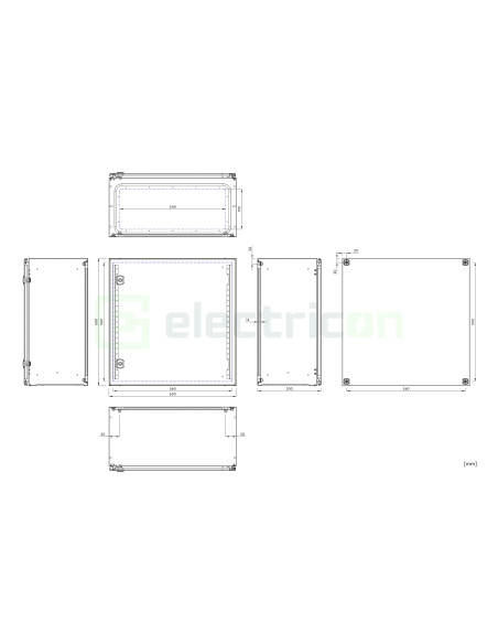 Cutie Metalică Schrack WSA6060300 IP66 600x600x300mm