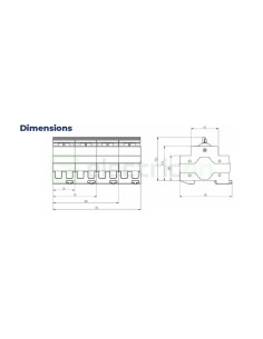 Comutator Modular 1-0-II 4P 100A ETI SSQ 4100 2